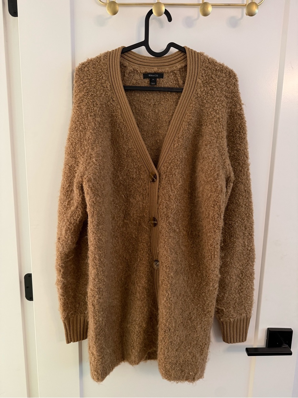 RW&CO. Camel Teddy Cardigan